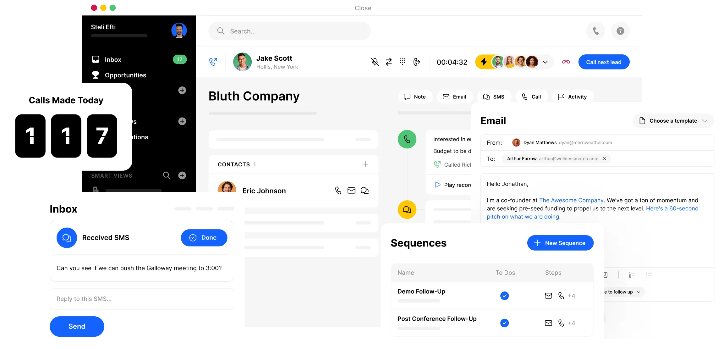 close crm outbound sales tools