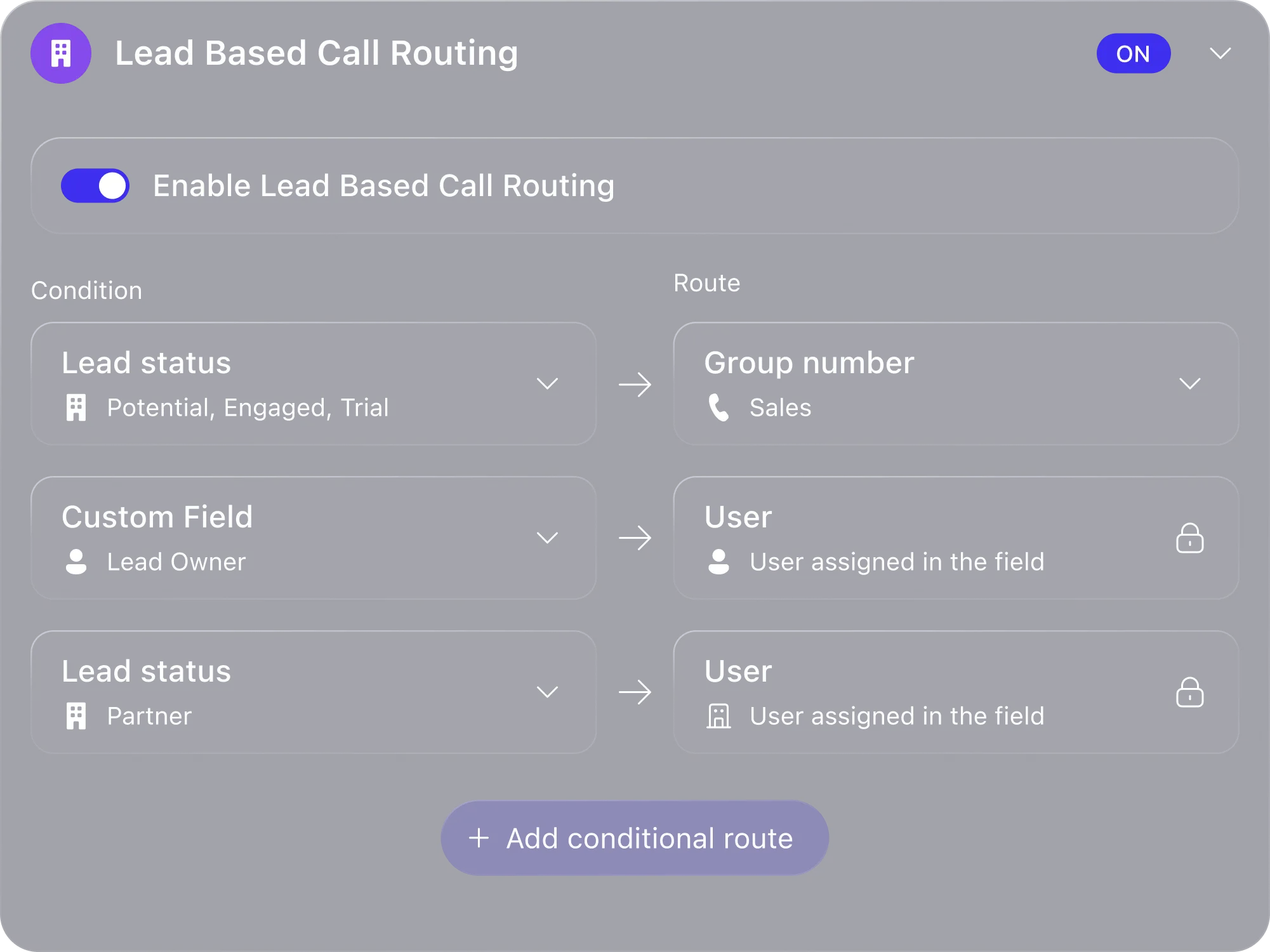 Close call routing configuration