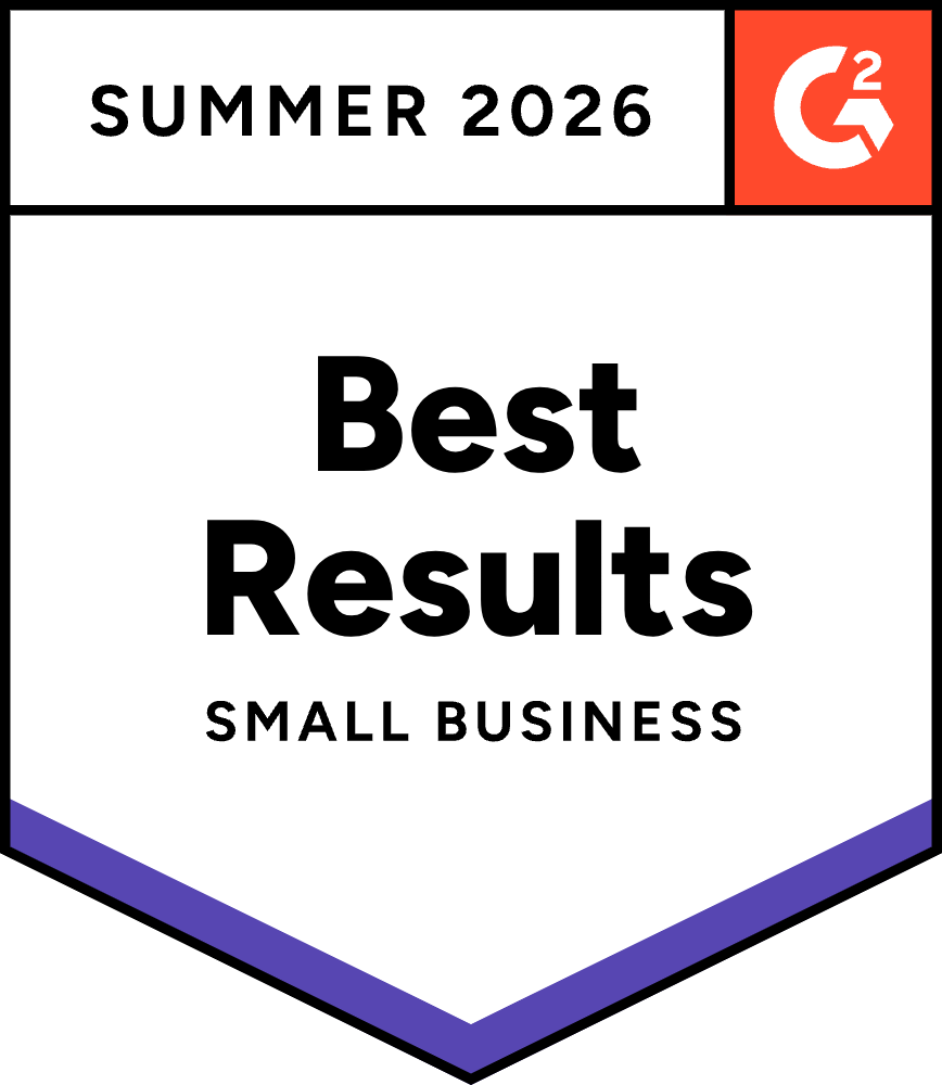 G2 Summer 2026 medal — Best Results, Small Business