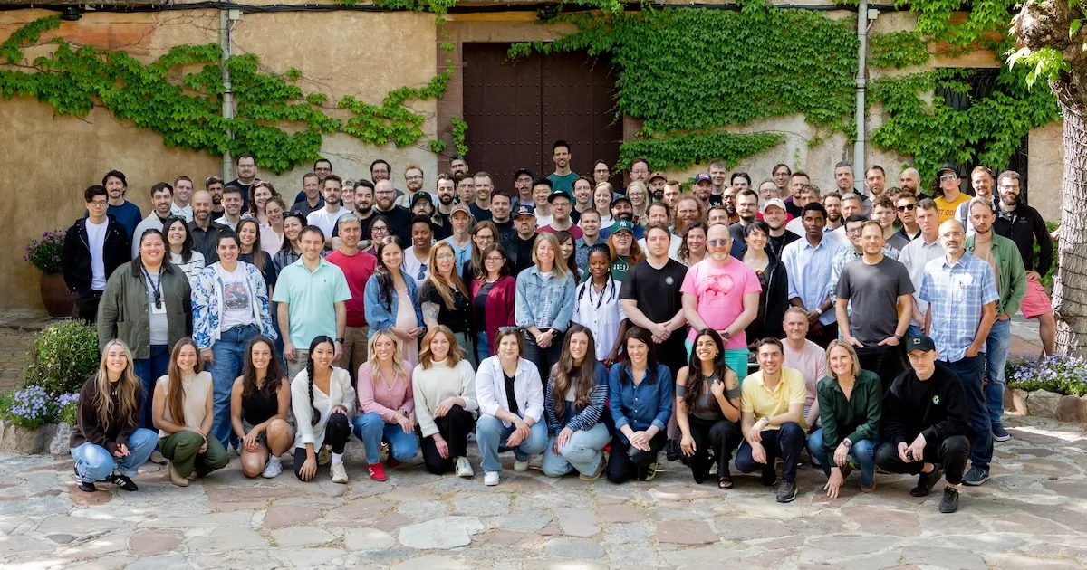 The Close team at a company retreat